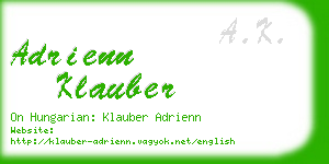 adrienn klauber business card